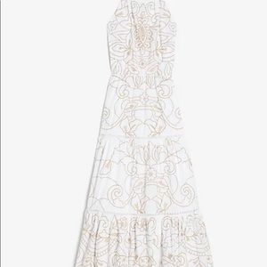 Embroidered midi dress